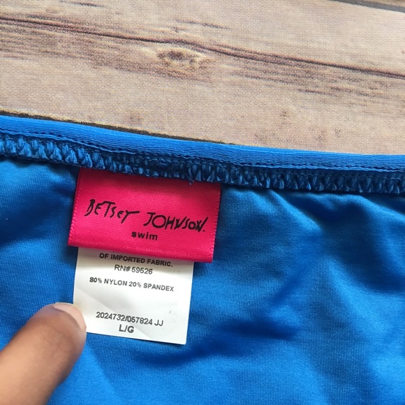 Betsey Johnson blue flounce skirt bikini - Picture 2 of 3